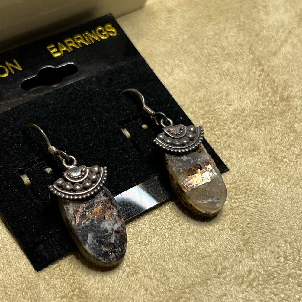 Stone earrings